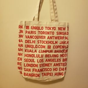 UNIQLO Canvas Shopper Tote Bag